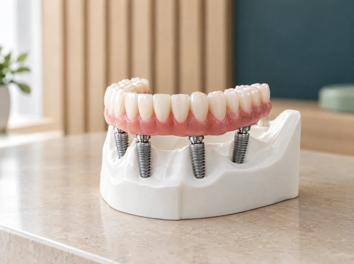Prótese protocolo fixa sobre quatro implantes